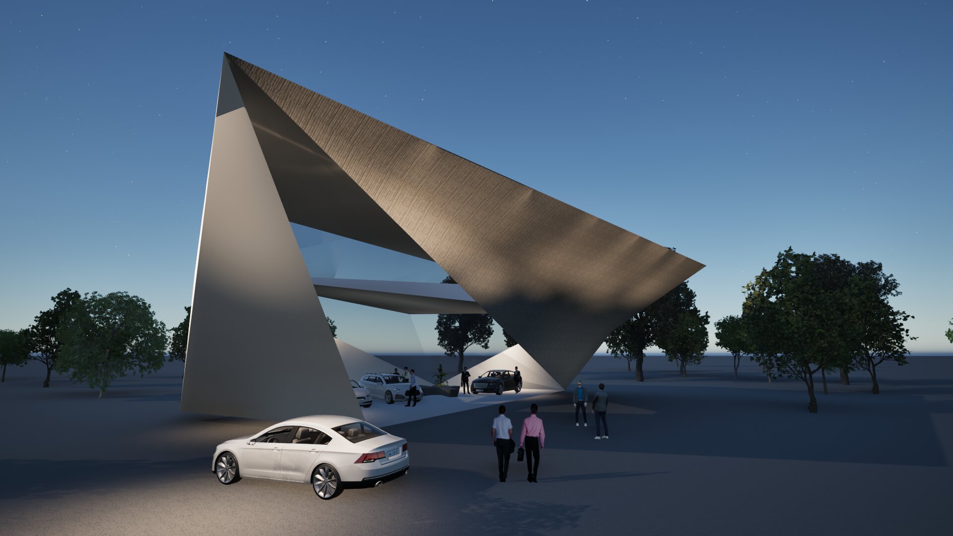 Automyymälä näkymä 2