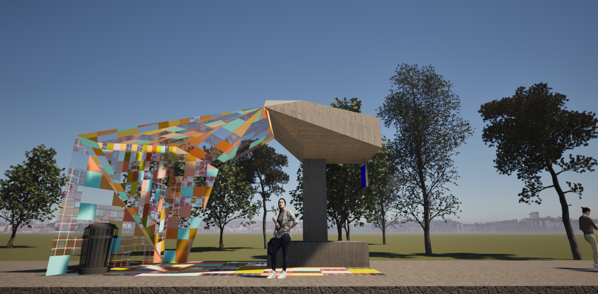 Ratikkapysäkki näkymä 2